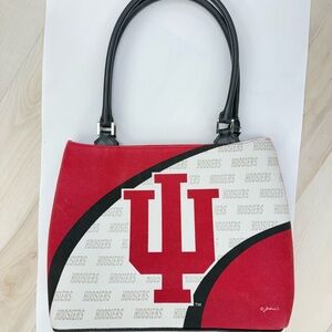 Indiana University Red and Black Tote Bag
